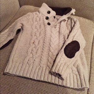 Beige & Brown Knit Sweater