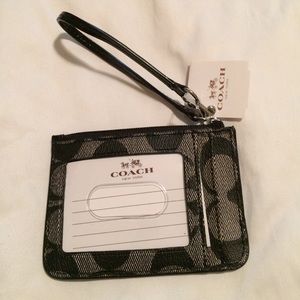 NEW! Black Coach Wristlet