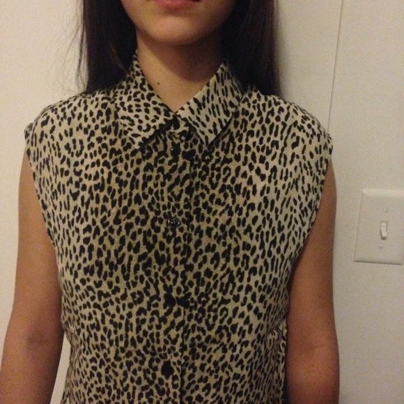 Saint Laurent Blouse cheetah print
