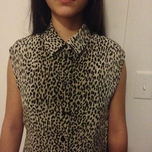 Saint Laurent Blouse cheetah print