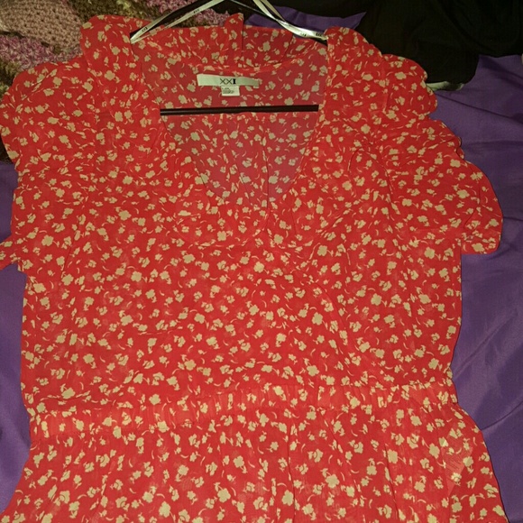 Red blouse