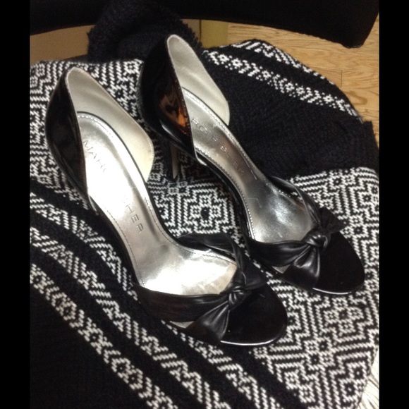SEXY OPEN TOE BLACK HIGH HEELS