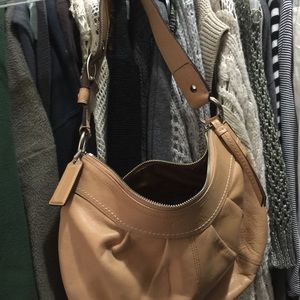 Coach. Authentic. Tan. Thick leather