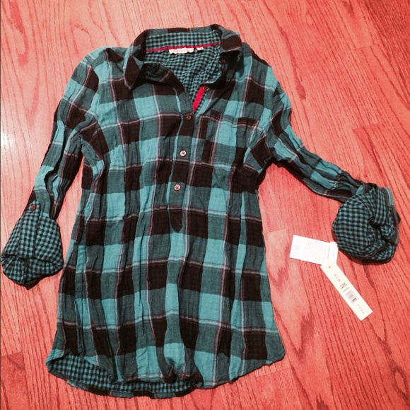 NWT-NEXX New York Plaid Button Down