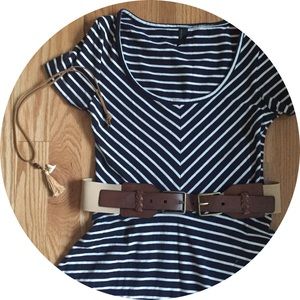 Leather Double Buckle Waist Belt by UO