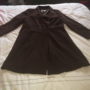 Chocolate brown wool coat