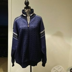Wool zip sweater