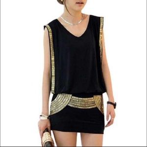 Black Bodycon Mini Dress - XS/S