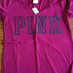 PINK Victoria's Secret short sleeve shirt NWT