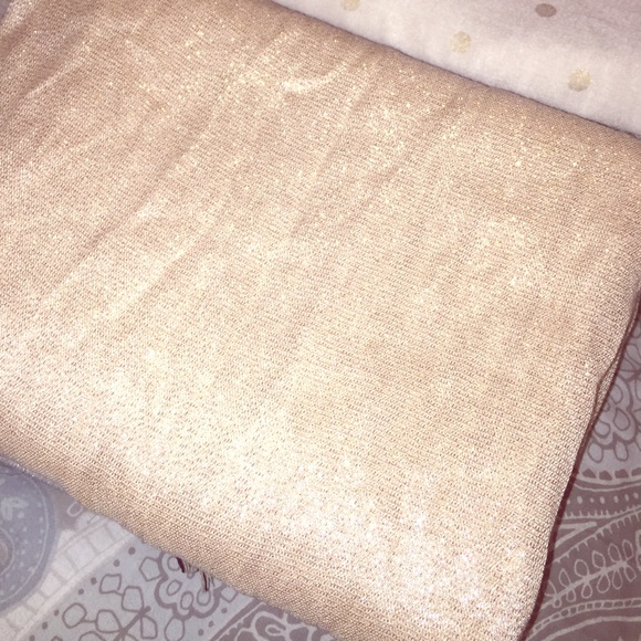 Express metallic champagne colored scarf :)