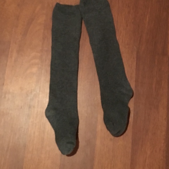 Grey knee high socks