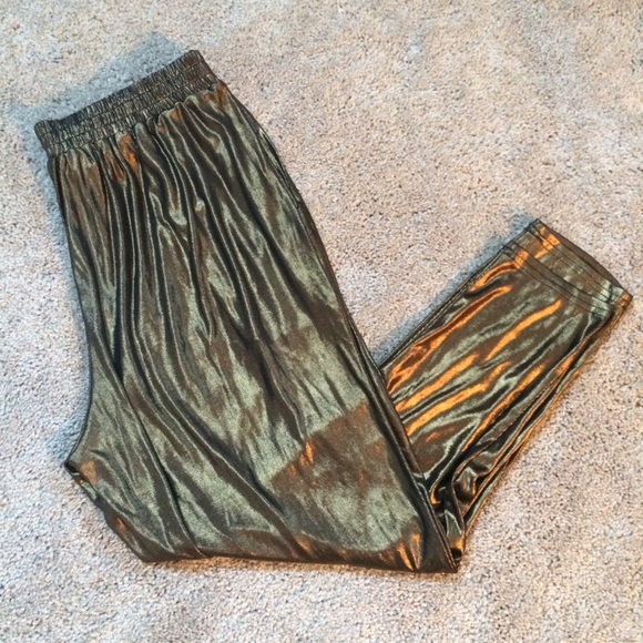 Gold Shimmer Hammer Pants