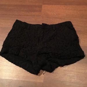 Lace black shorts