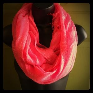 Bright & Happy Pink Scarf With A Shimmer