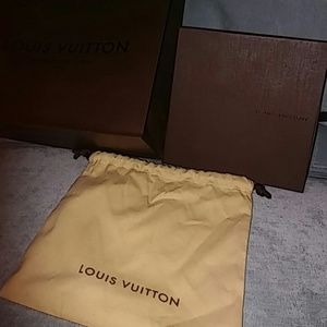 Louis Vuitton bag box and pouch