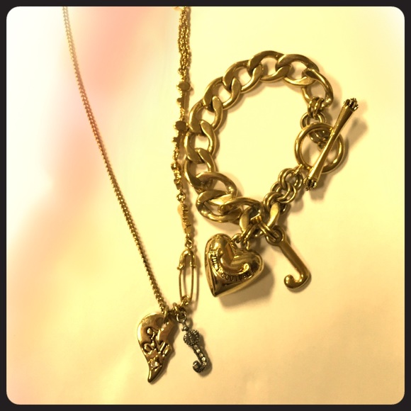 Juicy Couture necklace and bracelet