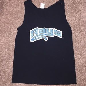 Sparkly Teal Rays Tank