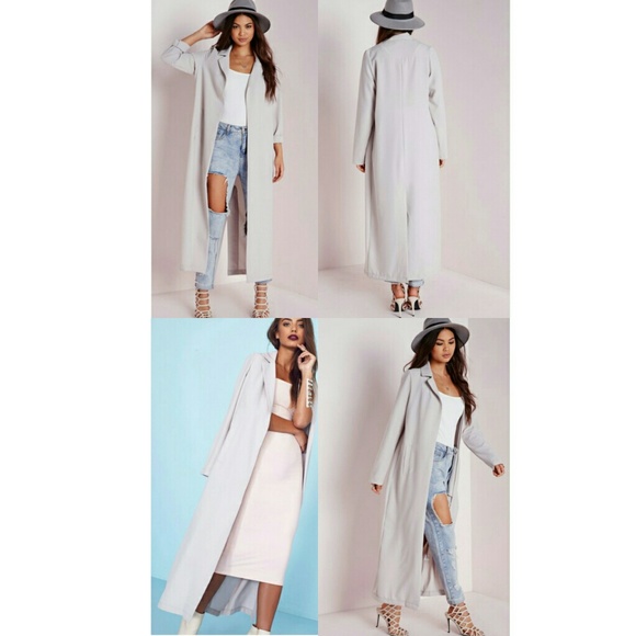 NEW GREY MAXI DUSTER COAT (NWT)