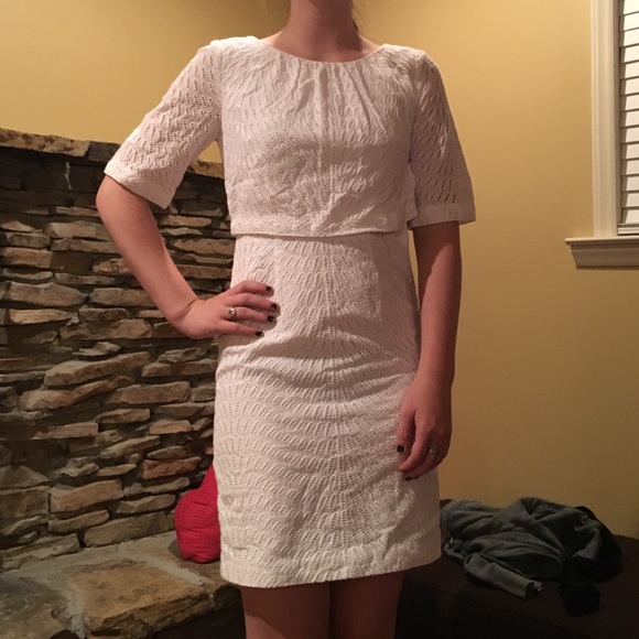 White lace dress