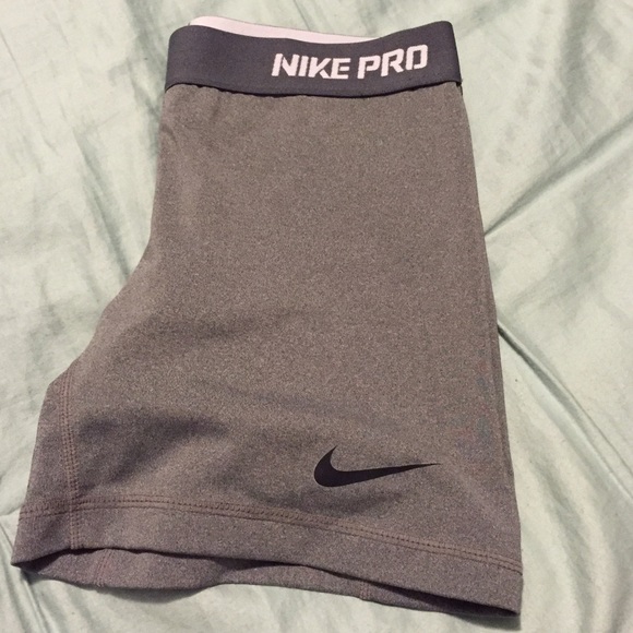 Grey Dri-Fit Nike Pro Shorts