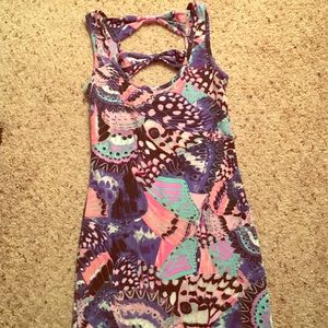 Beautiful butterfly print dress!