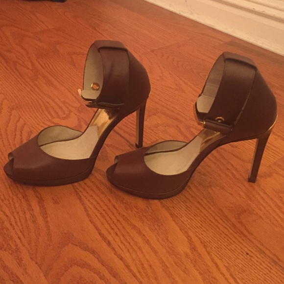 Michael Kors | Calder Brown Ankle Heels