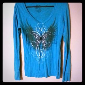 Long Sleeved Butterfly Top
