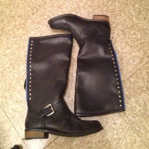 Steve Madden faux leather riding boots