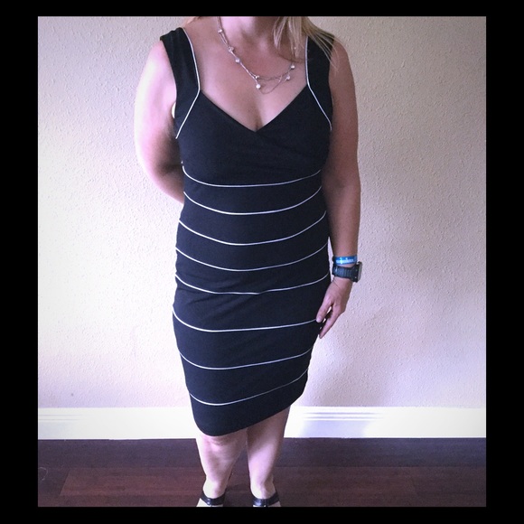 Instantly Slimming WHBM black dress