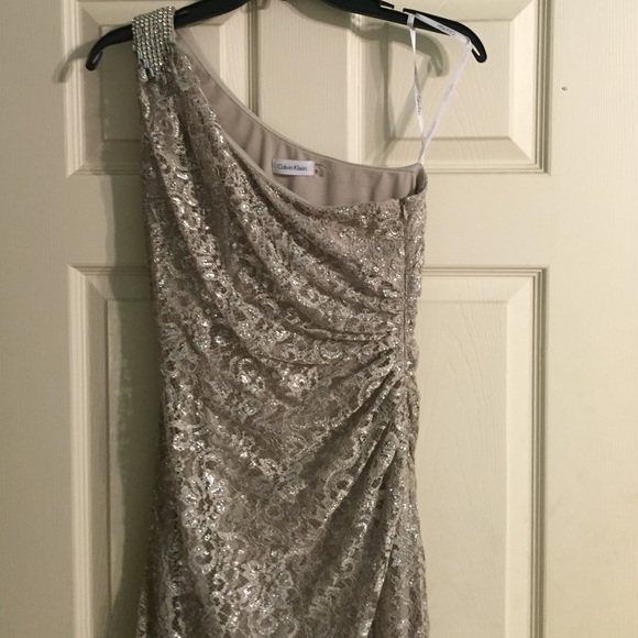 Calvin Klein gown.