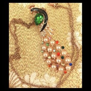 BOGOF Statement Peacock Pendant or Brooch