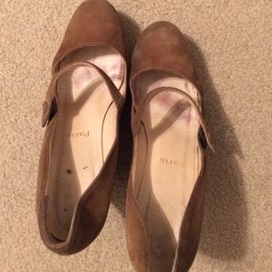 Brown Christian Louboutin Wedges