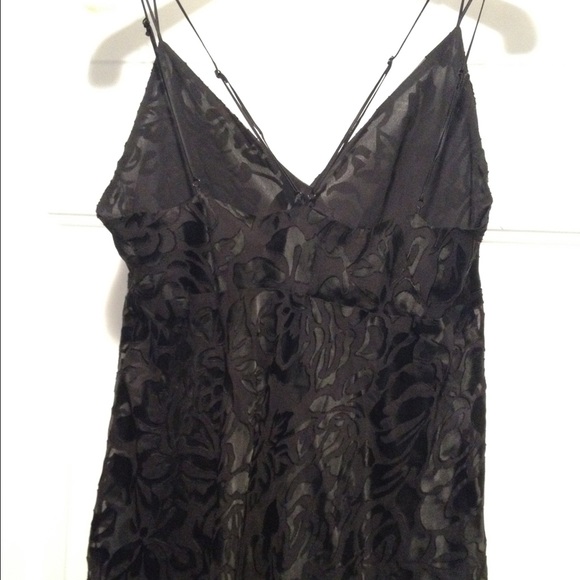 Victoria's Secret black floral chemise baby doll