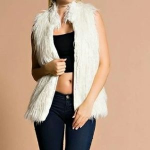 NEW! FAUX FUR SHAGGY VEST