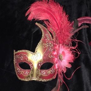 Authentic Mardi Gras feather mask - New Orleans