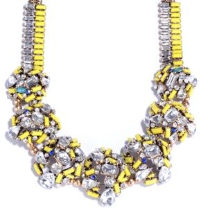 Double chunky crystal necklace.