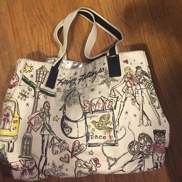 Brighton happy holiday tote bag