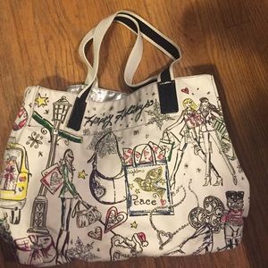 Brighton happy holiday tote bag