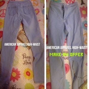 AMERICAN APPAREL High-Waist Jeans