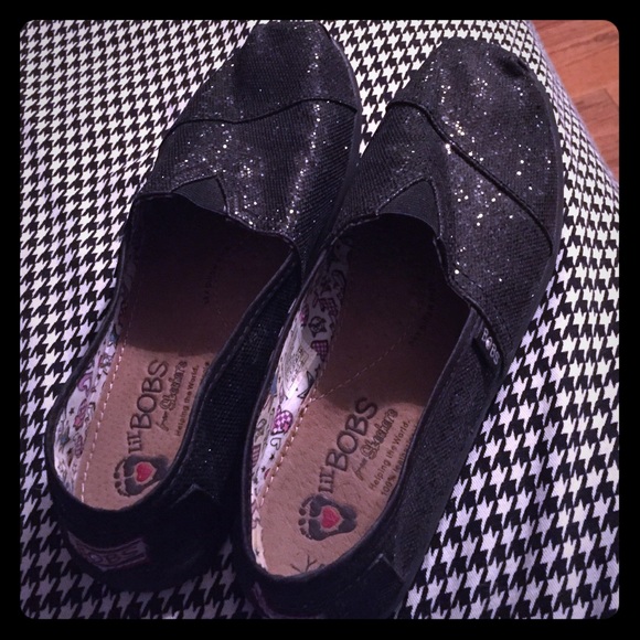 Black sparkle bobs