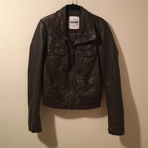 Faux leather jacket