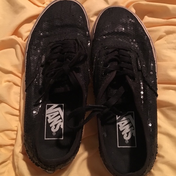 Black sequence Vans