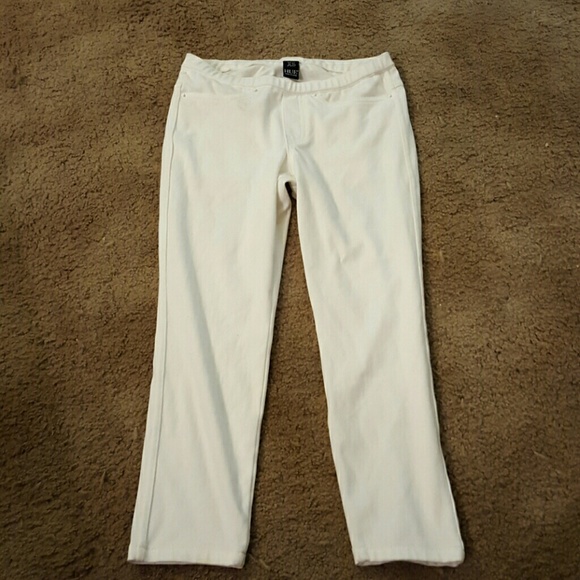 White tight cropped jeans (Nordstrom's)