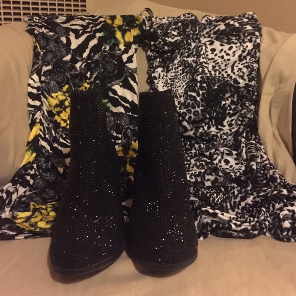 BUNDLE juicy couture shoes. Two sexy dresses.