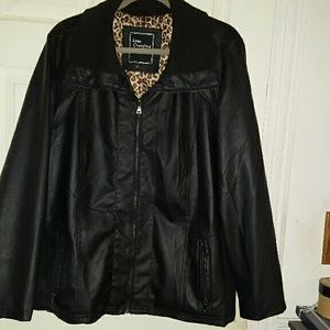 Faux Leather Jacket