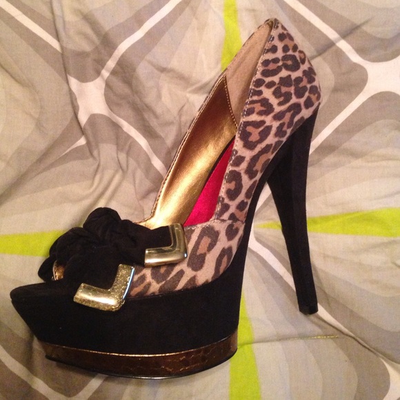 Sam Edelman suede Leopard print pumps - Picture 4 of 4