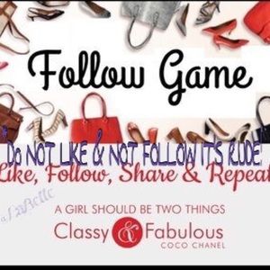 ✨Follow Game✨ Don't Forget to Follow the leader!