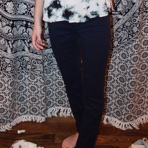 7 for all mankind dark blue skinny jeans