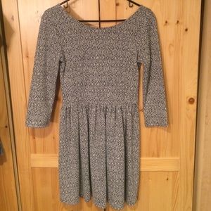 Three-quarter sleeve dress