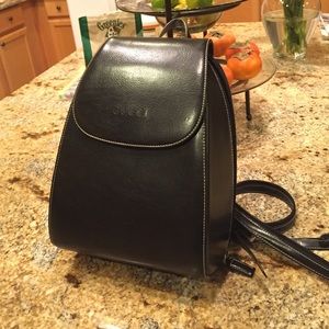 Faux Leather Mini Backpack